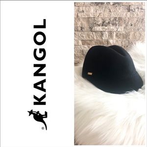 KANGOL Ladies Wool Colette Military Cap Black Hat